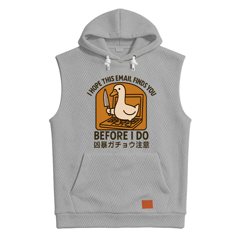Modecanvas Goose With A Knife Hooded Tank