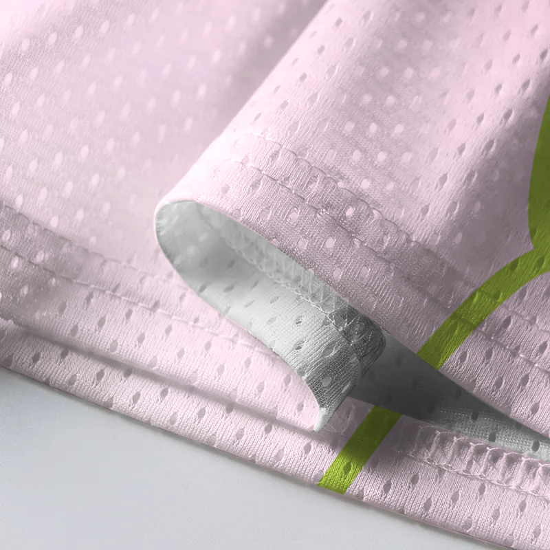 Modecanvas Lotus Adorned With Golden Specks Mesh Jersey-modecanvas