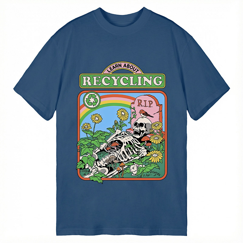 Modecanvas Recycling Life DTG Printing Classic T-Shirt-modecanvas