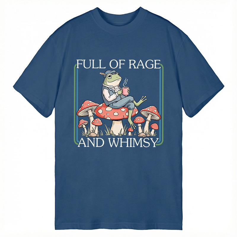 Modecanvas Full Of Rage and Whimsy Frog DTG Printing Classic T-Shirt-modecanvas