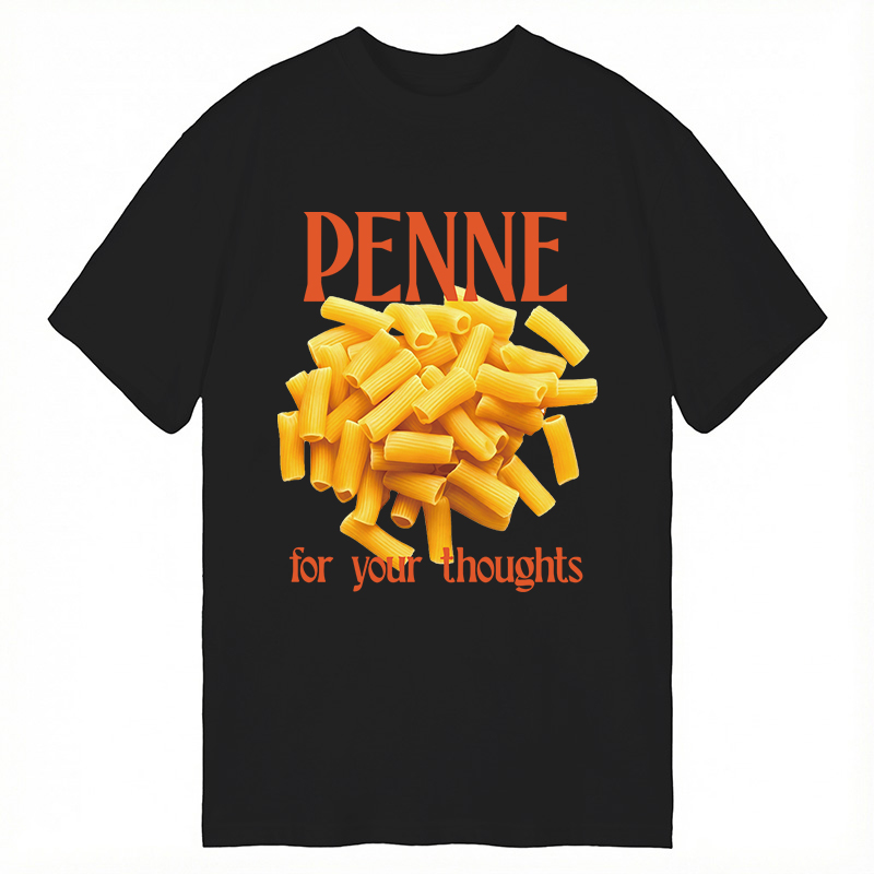 Modecanvas Penne For Your Thoughts DTG Printing Classic T-Shirt-modecanvas