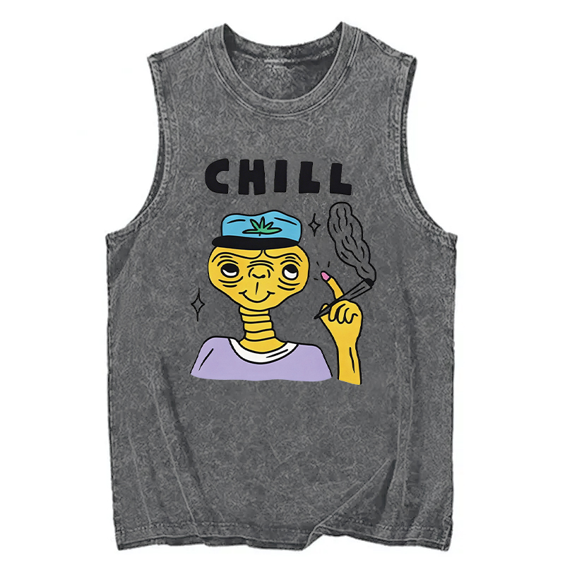 Modecanvas Chill DTG Printing Washed Tank-modecanvas