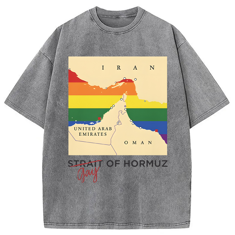 Modecanvas Gay of Hormuz DTG Printing Washed T-Shirt