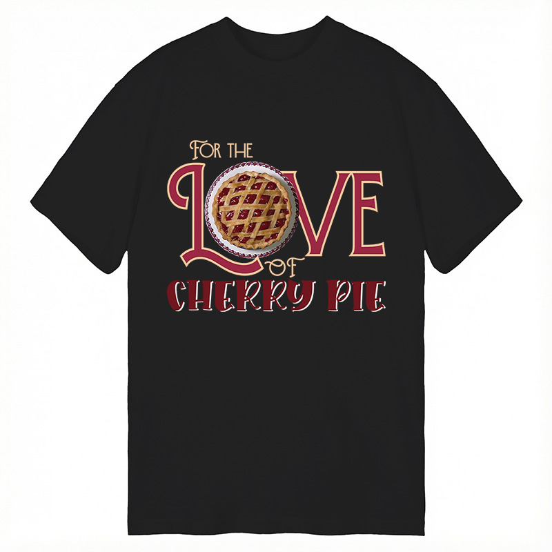 Modecanvas For the Love of Cherry Pie DTG Printing Classic T-Shirt-modecanvas