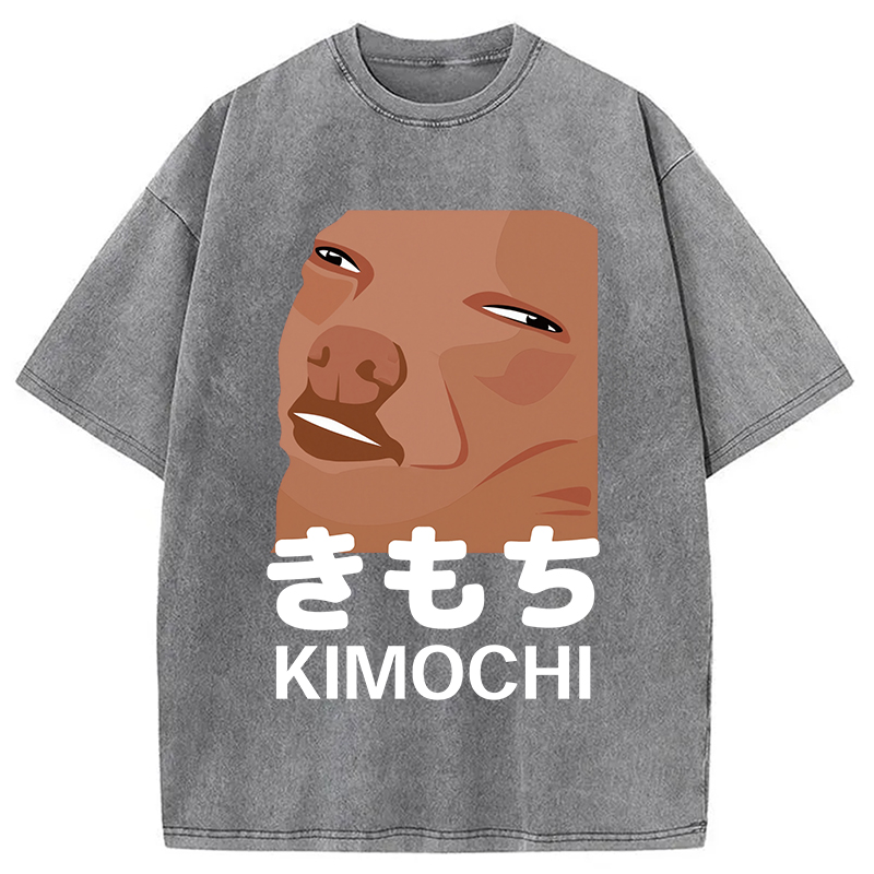 Modecanvas Kimochi Japanese Meme Washed T-Shirt