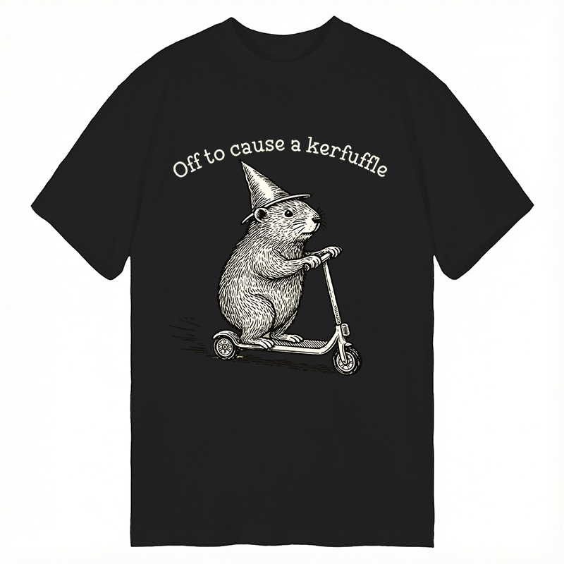 Modecanvas Off To Cause A Kerfuffle DTG Printing Classic T-Shirt-modecanvas