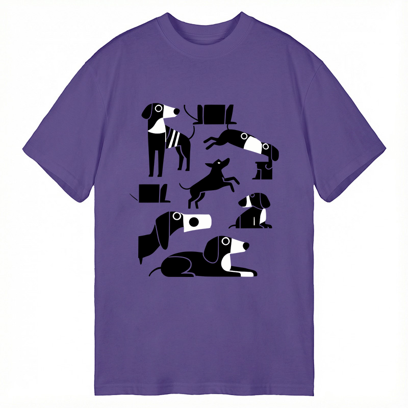 Modecanvas Dachshund Dilemma DTG Printing Classic T-Shirt-modecanvas