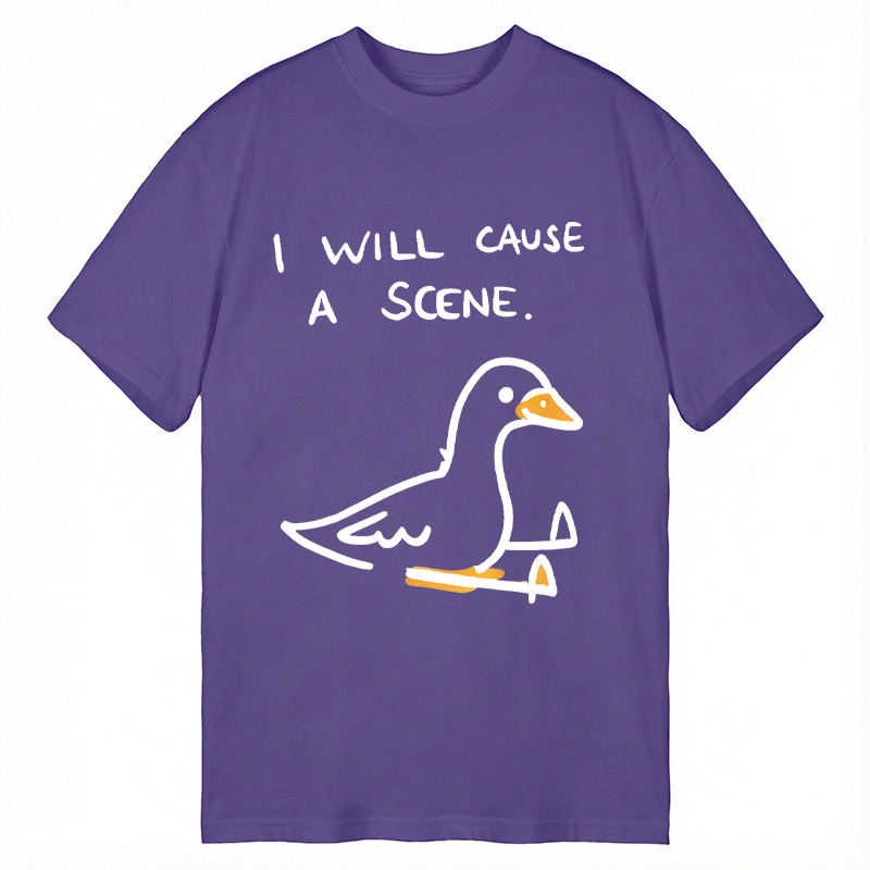 Modecanvas Pigeon Cause Trouble Meme DTG Printing Classic T-Shirt-modecanvas