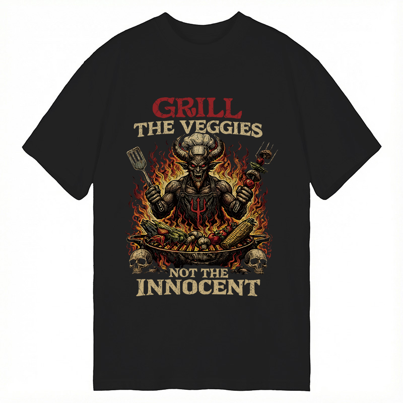 Modecanvas Heavy Metal Vegan Vegetarian DTG Printing Classic T-Shirt-modecanvas