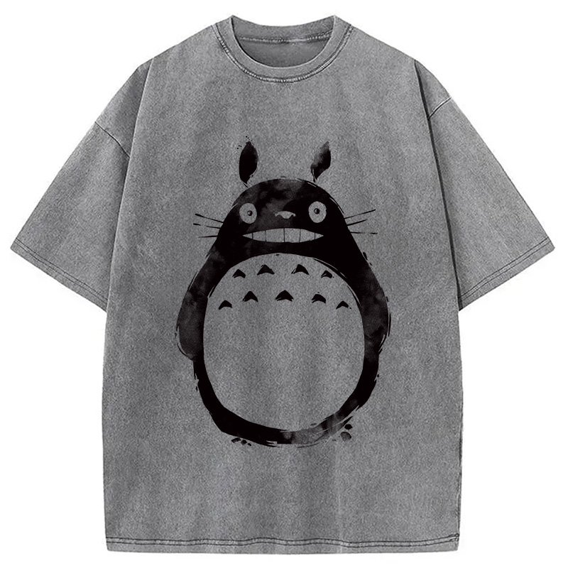 Modecanvas Forest Spirit Ink Washed T-Shirt