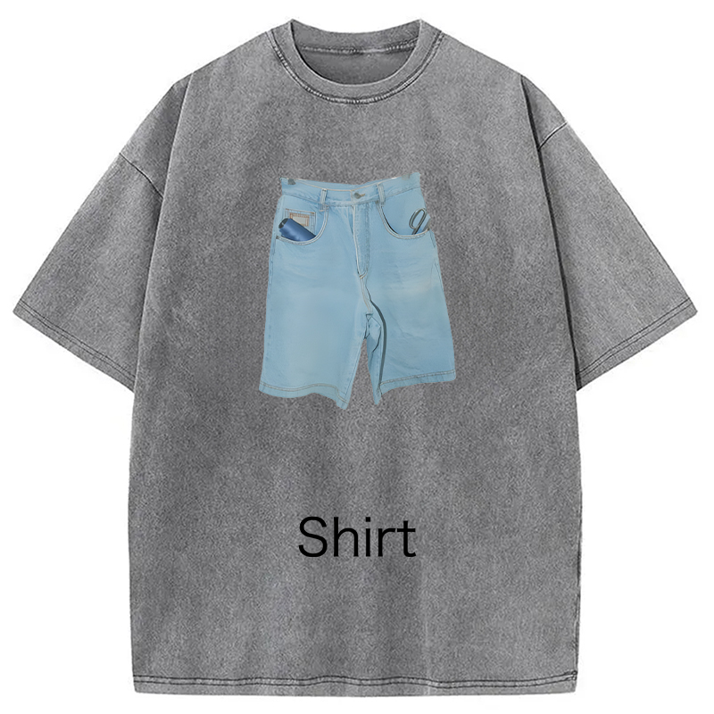 Modecanvas Weirdcore Clothing DTG Printing Washed T-Shirt