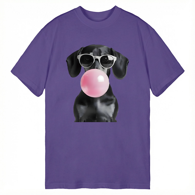 Modecanvas Dachshund Vintage DTG Printing Classic T-Shirt-modecanvas