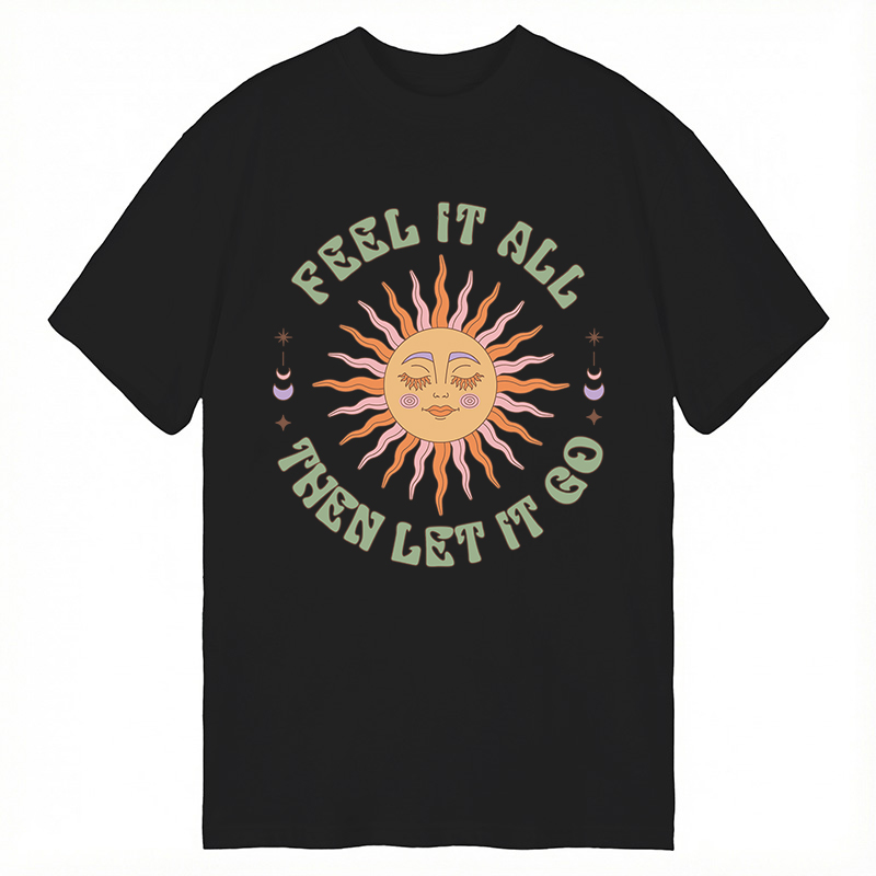 Modecanvas Breathe?and ?Release ?Artistic DTG Printing Classic T-Shirt-modecanvas