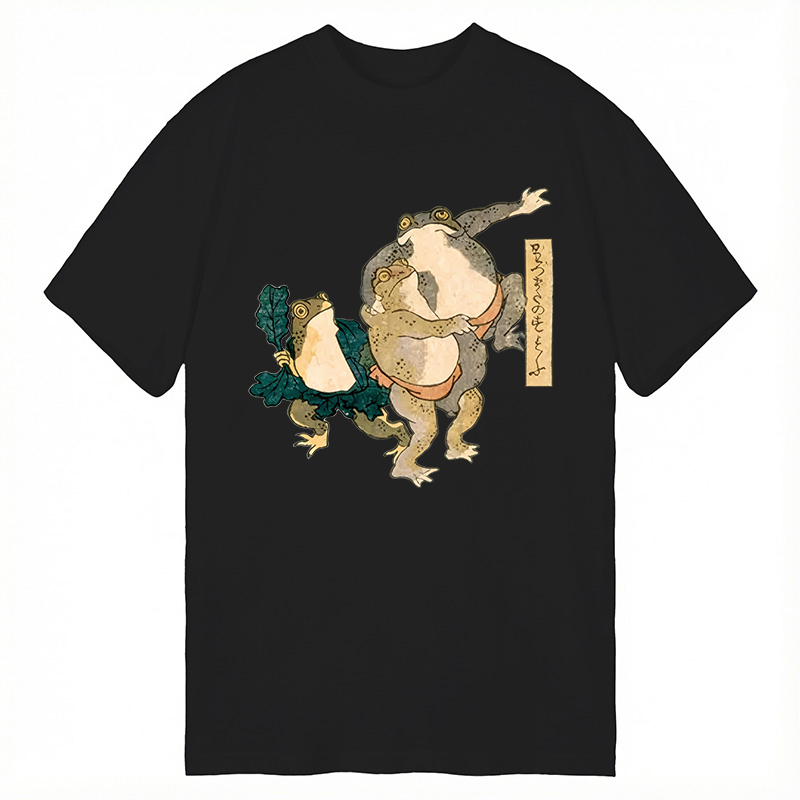 Modecanvas Sumo Frogs Japan DTG Printing Classic T-Shirt-modecanvas