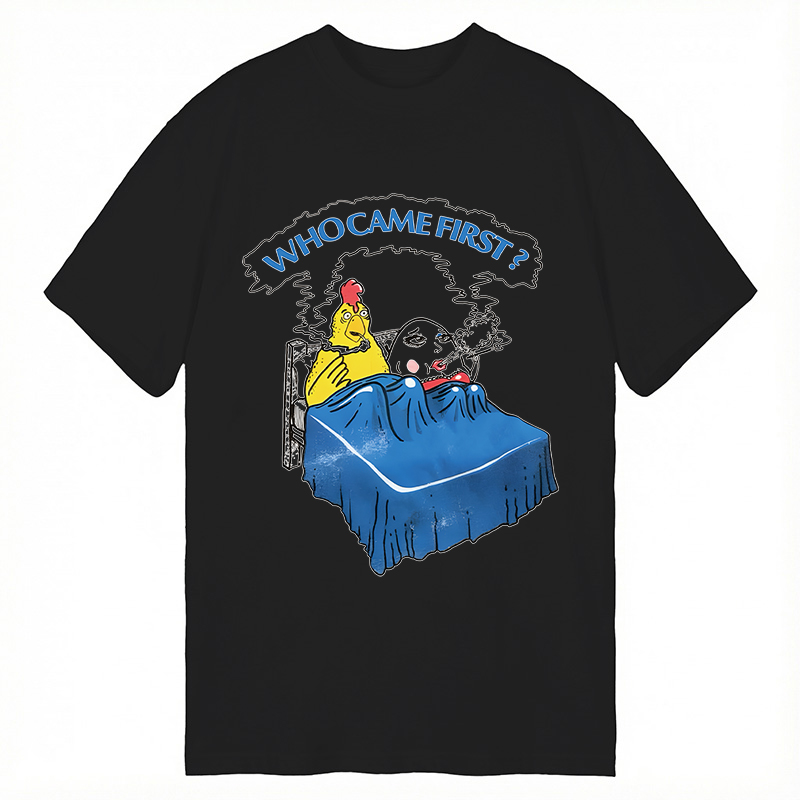 Modecanvas Who Came First DTG Printing Classic T-Shirt-modecanvas