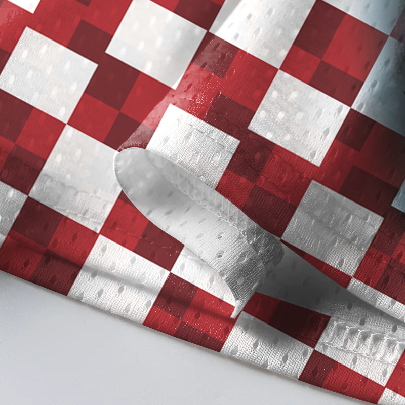 Modecanvas Croatia Soccer Mesh Jersey-modecanvas