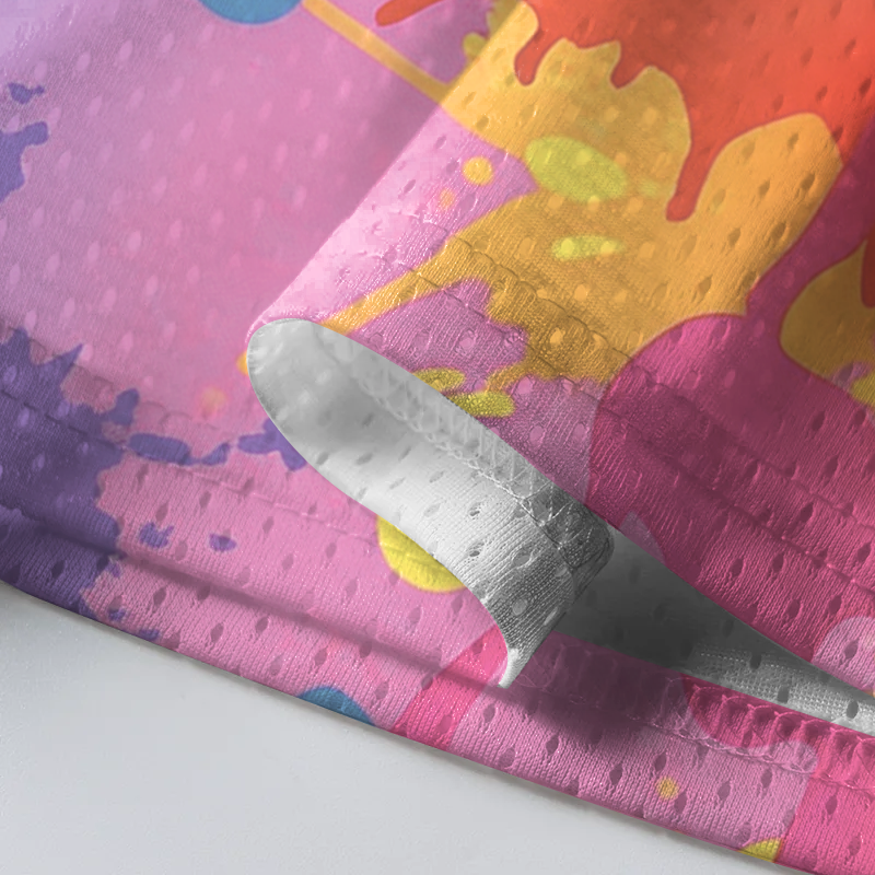 Modecanvas Graffiti Art Shirt Of Mesh Jersey-modecanvas