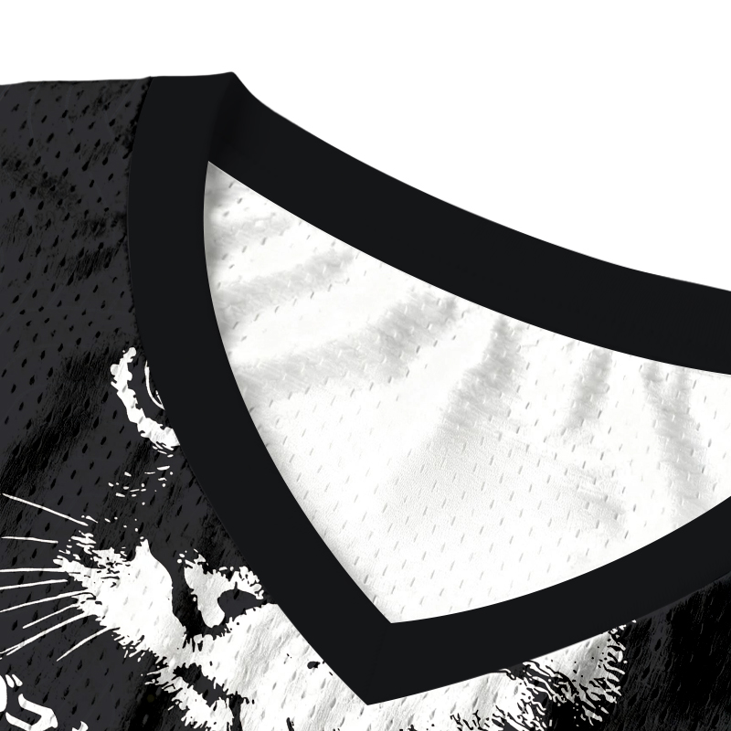 Modecanvas Retro Cat Smoking Jersey Tank