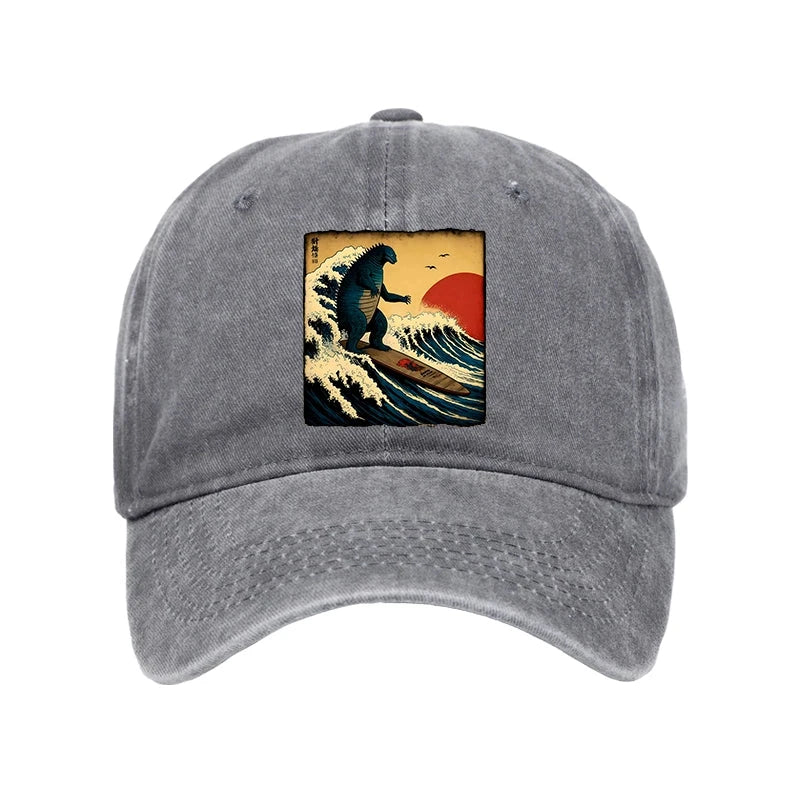 Modecanvas The Great Wave Washed Cap-modecanvas