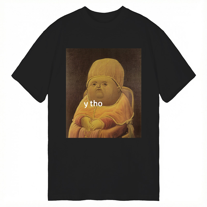 Modecanvas Y Tho Funny Meme DTG Printing Classic T-Shirt-modecanvas