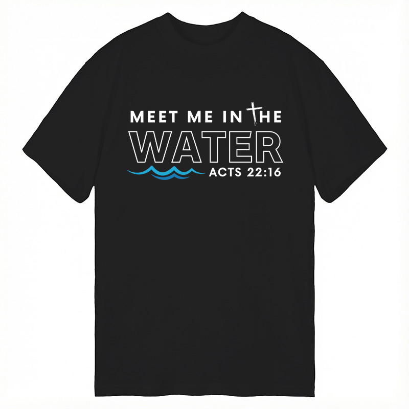 Modecanvas Meet me in the water DTG Printing Classic T-Shirt-modecanvas