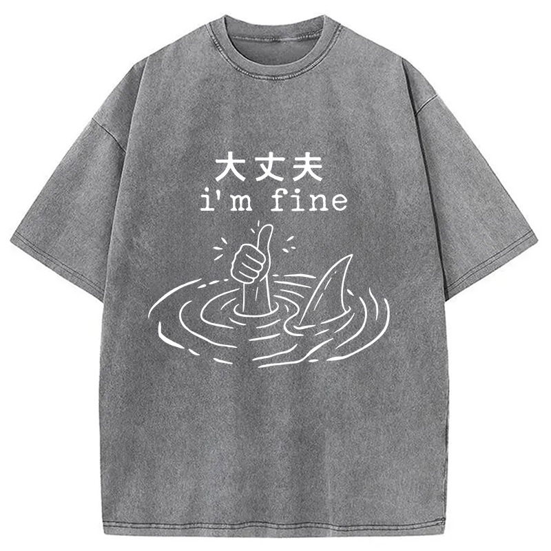 Modecanvas People In Danger Washed T-Shirt