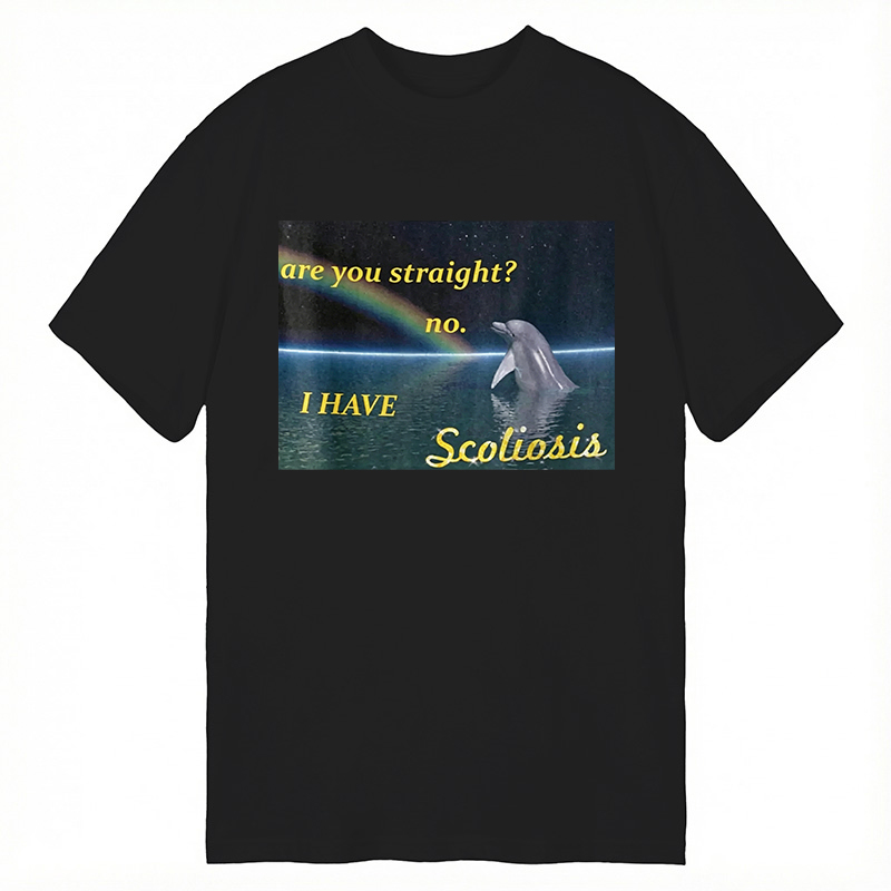 Modecanvas I Have Scoliosis Funny DTG Printing Classic T-Shirt-modecanvas