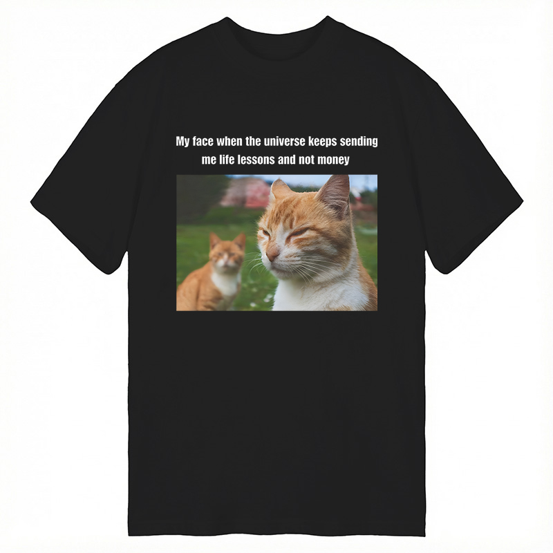 Modecanvas Grumpy Cat Meme DTG Printing Classic T-Shirt-modecanvas