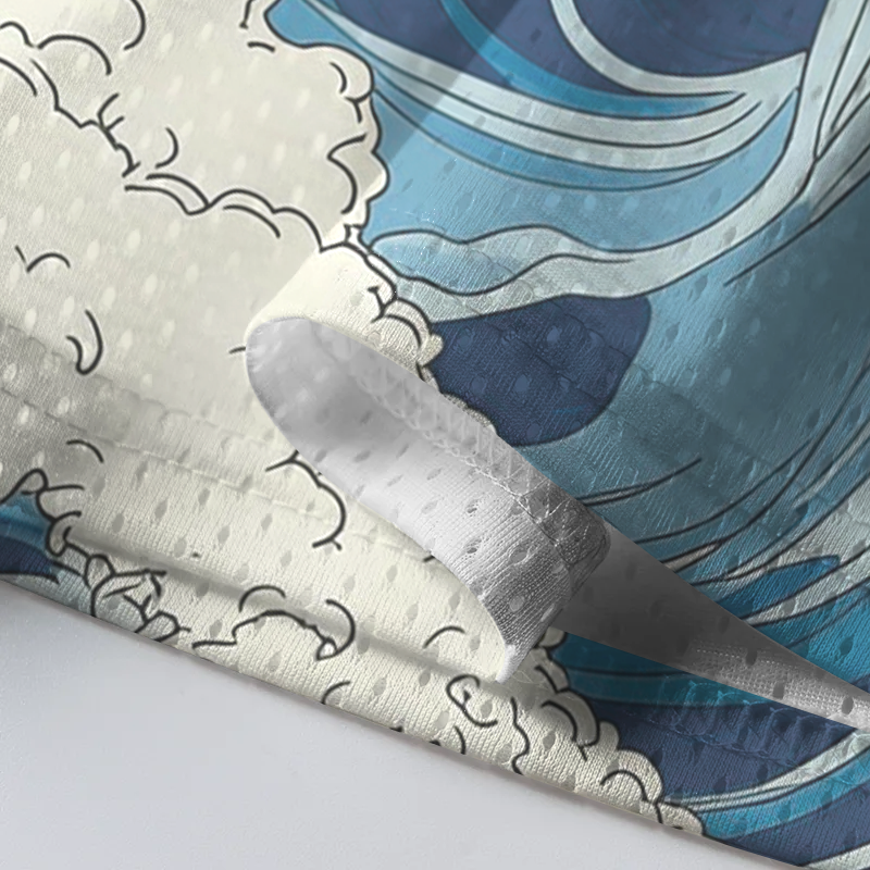 Modecanvas The Great Wave Japanese Mesh Jersey-modecanvas