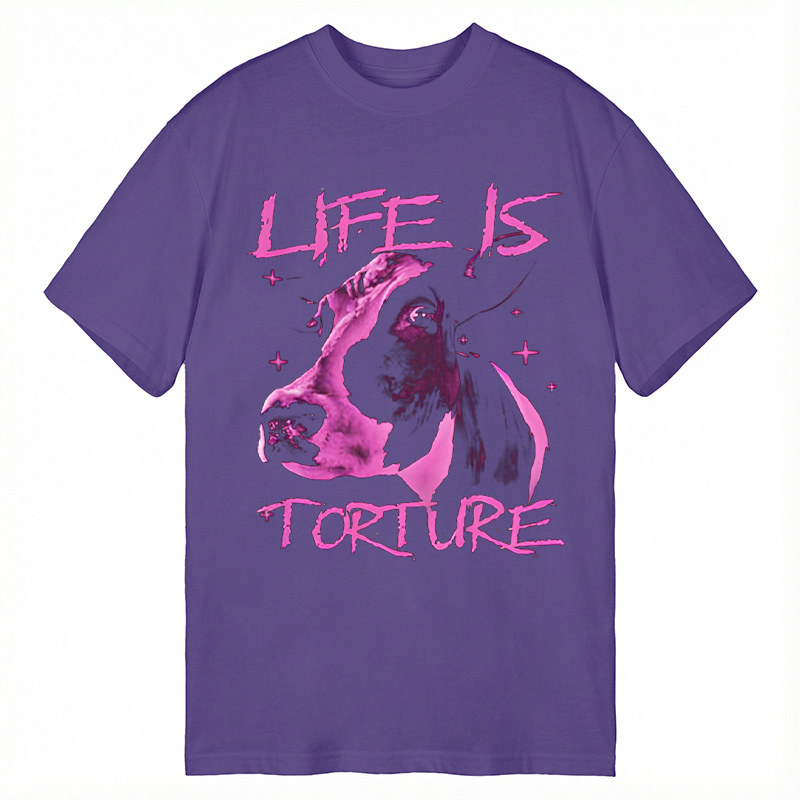 Modecanvas Life is Torture Funny DTG Printing Classic T-Shirt-modecanvas
