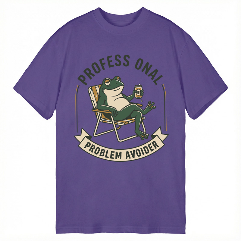 Modecanvas Professional Problem Avoider Frog DTG Printing Classic T-Shirt-modecanvas