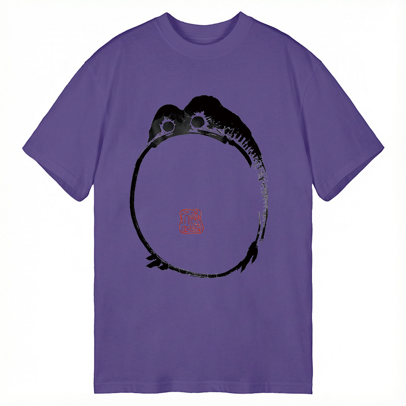 Modecanvas Sad Frog Japanese Art DTG Printing Classic T-Shirt-modecanvas