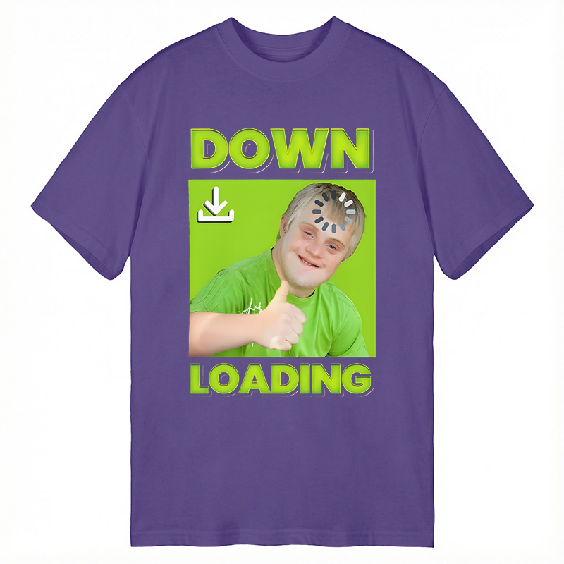 Modecanvas Down Loading Meme DTG Printing Classic T-Shirt-modecanvas