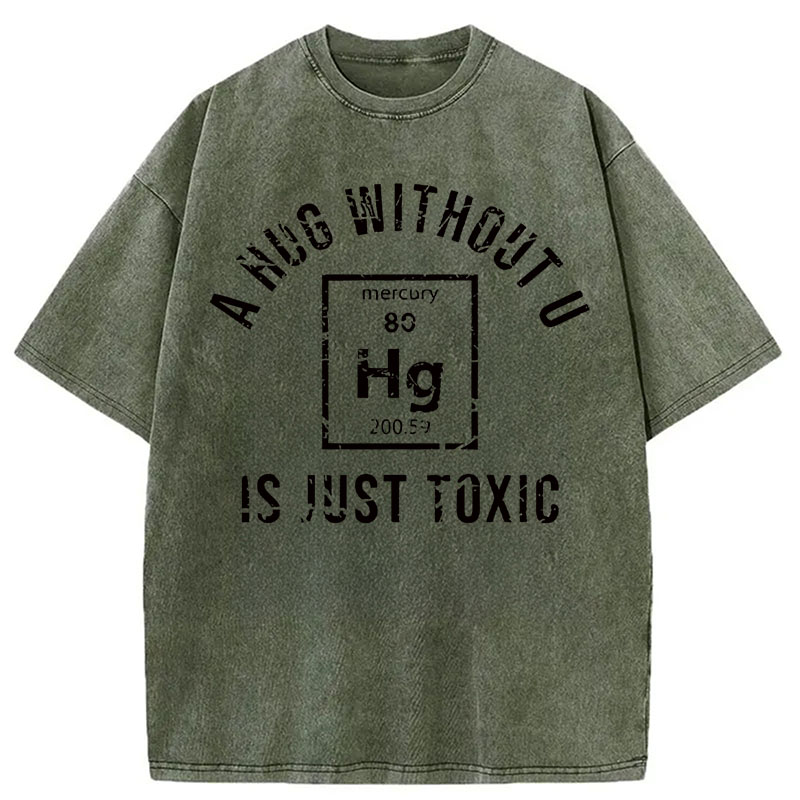 Modecanvas Toxic Chemistry DTG Printing Washed T-Shirt