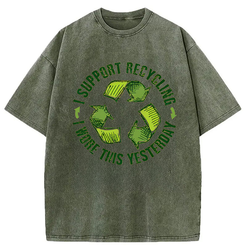 Modecanvas Eco Humor DTG Printing Washed T-Shirt