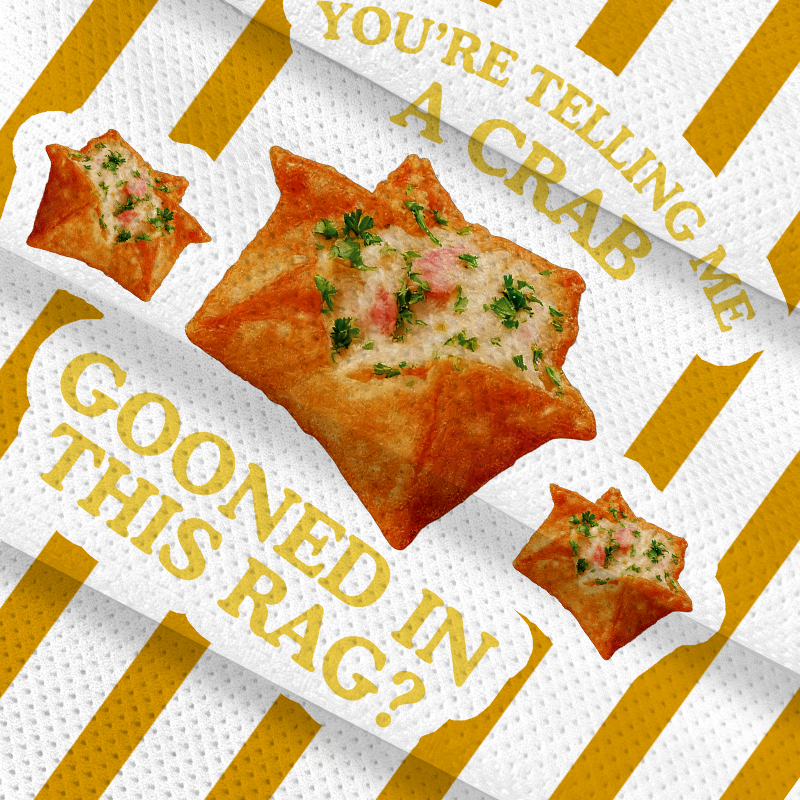 Modecanvas You're Telling Me A Crab Rangoon Meme Jersey Short