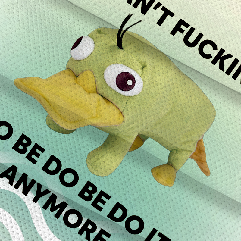 Modecanvas I Can't Do Be Do Be Do It Anymore Platypus Jersey Short