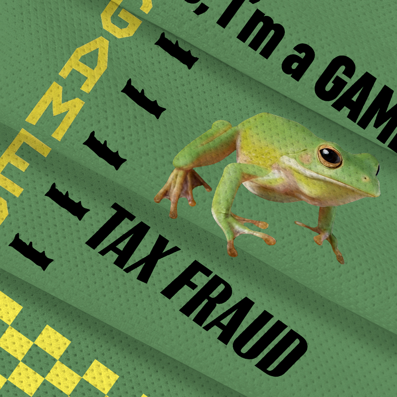 Modecanvas Frog Gamer Meme Jersey Short
