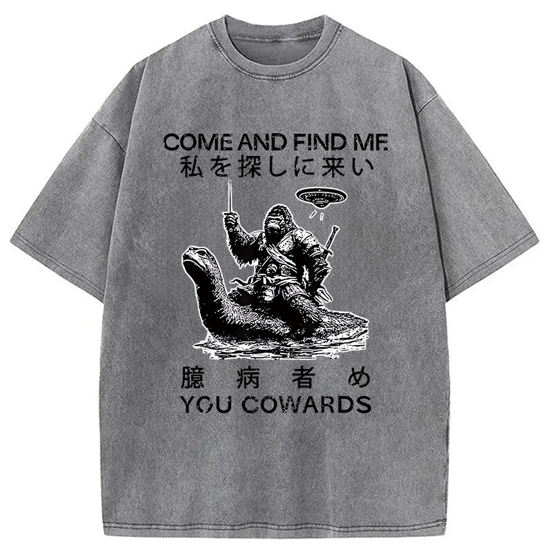 Modecanvas Come and Find Me You Washed T-Shirt