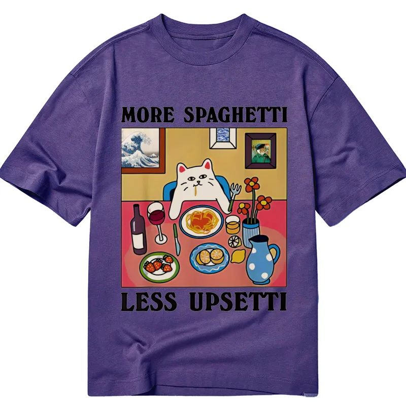 Modecanvas More Spaghetti Less Upsetti DTG Printing Classic T-Shirt-modecanvas