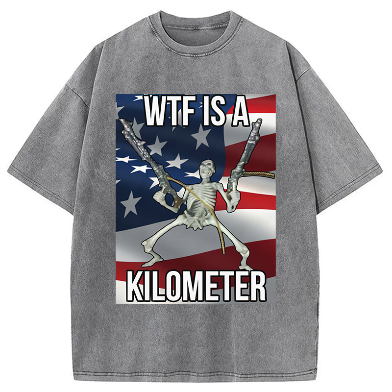 Modecanvas WTF Is A Kilometer Washed T-Shirt