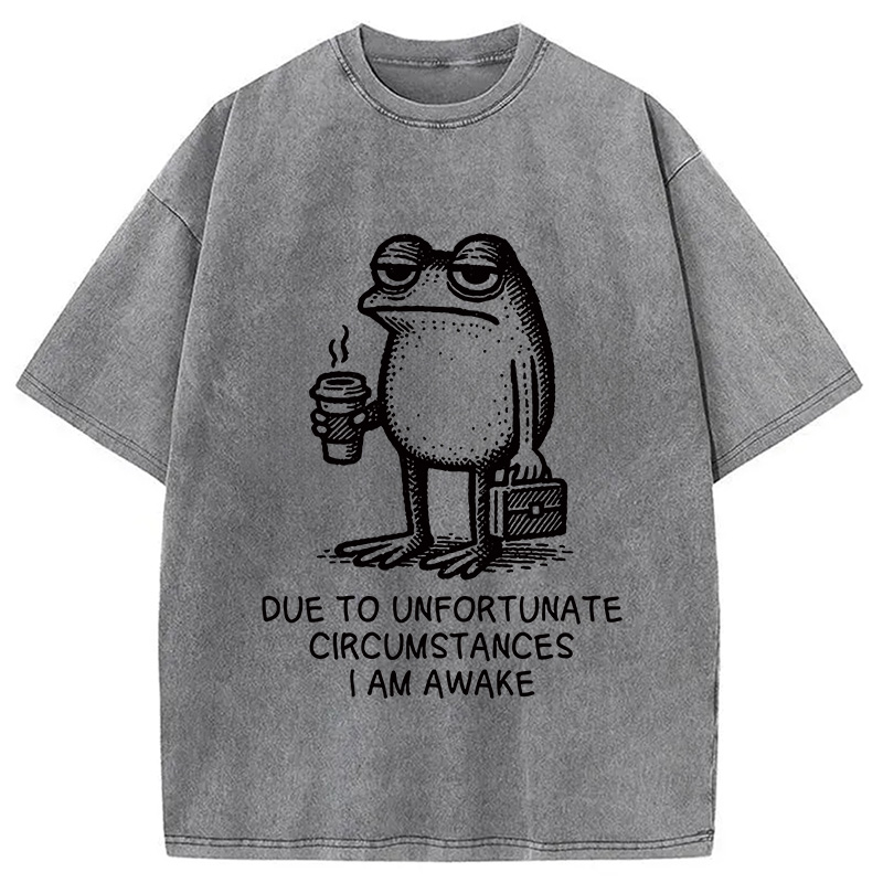 Modecanvas Decadent Frog Washed T-Shirt