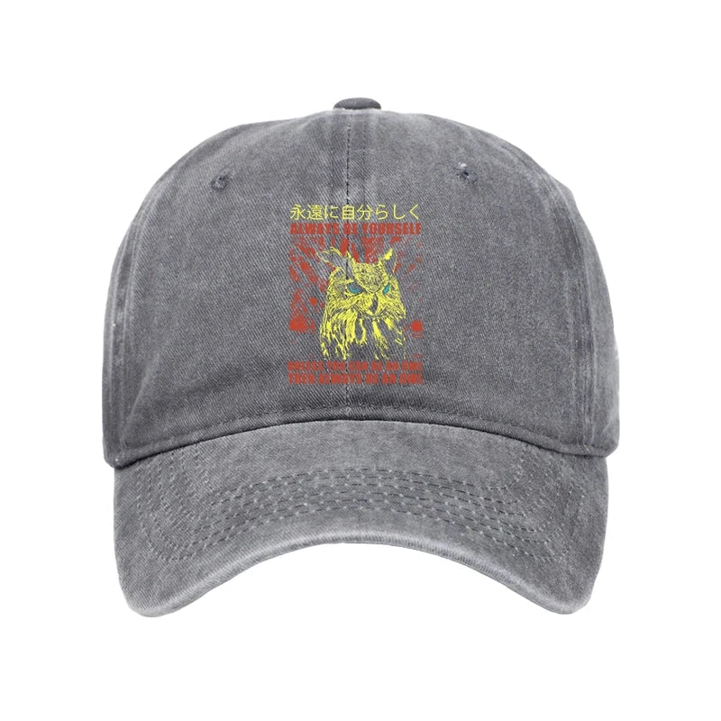 Modecanvas Always Be Yourself Japanese Washed Cap-modecanvas
