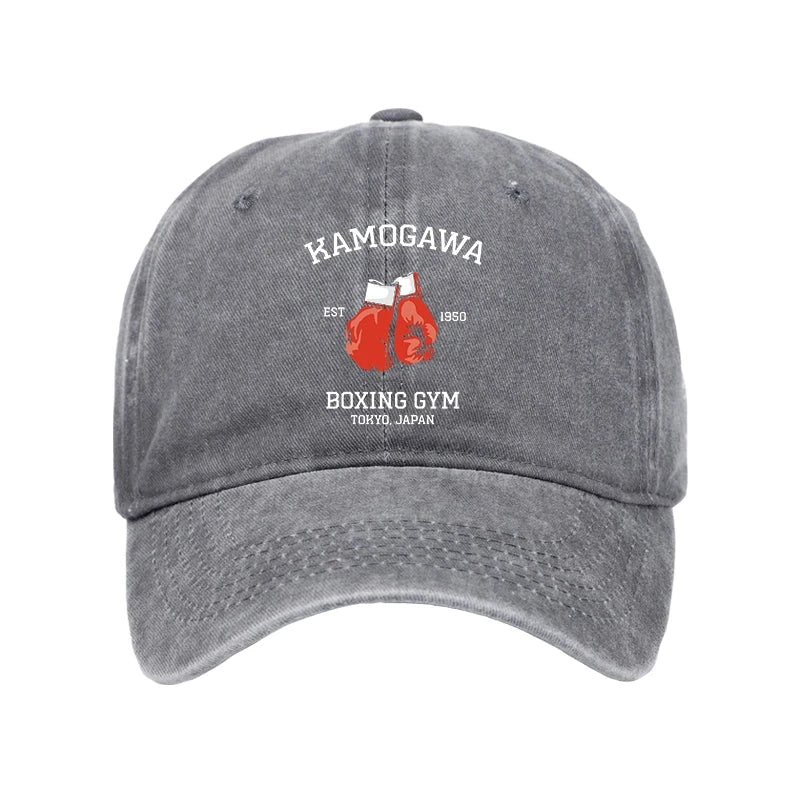 Modecanvas Retro Boxing Gloves Manga Anime Washed Cap-modecanvas