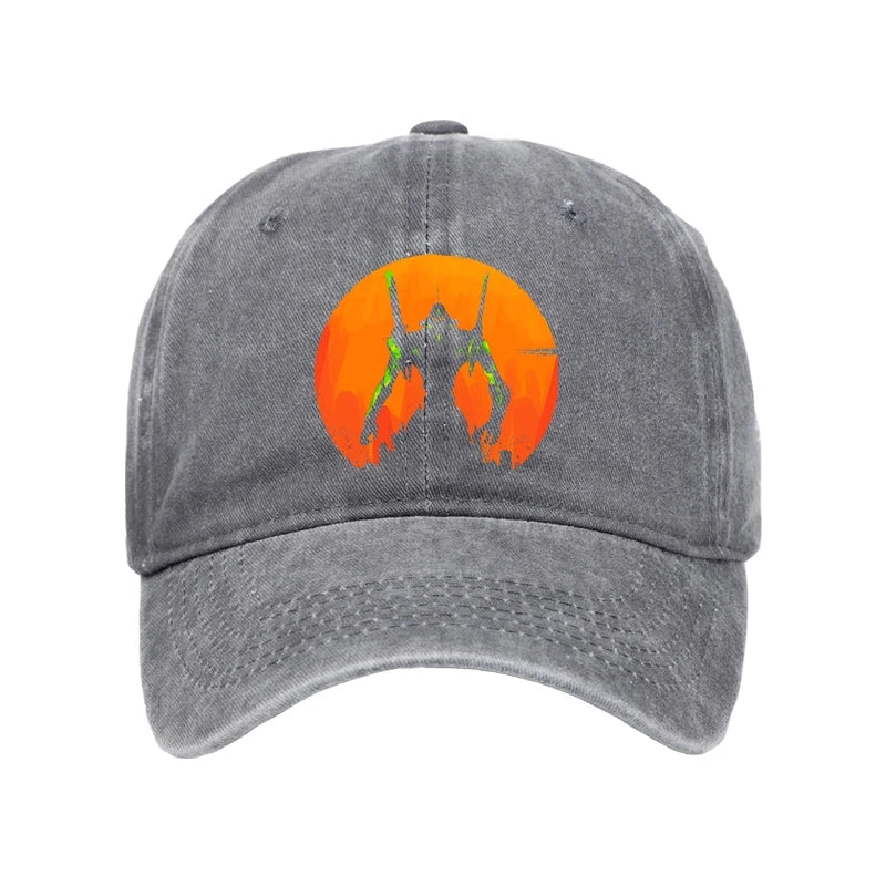 Modecanvas Robot Warrior Vintage Washed Cap-modecanvas