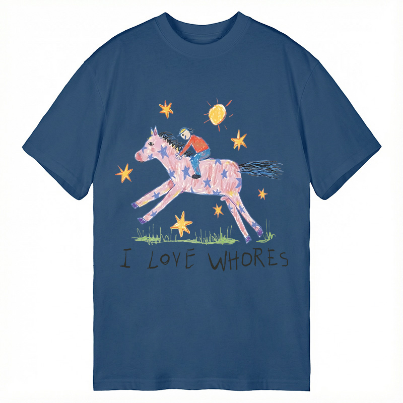 Modecanvas I Love Whores Meme DTG Printing Classic T-Shirt-modecanvas
