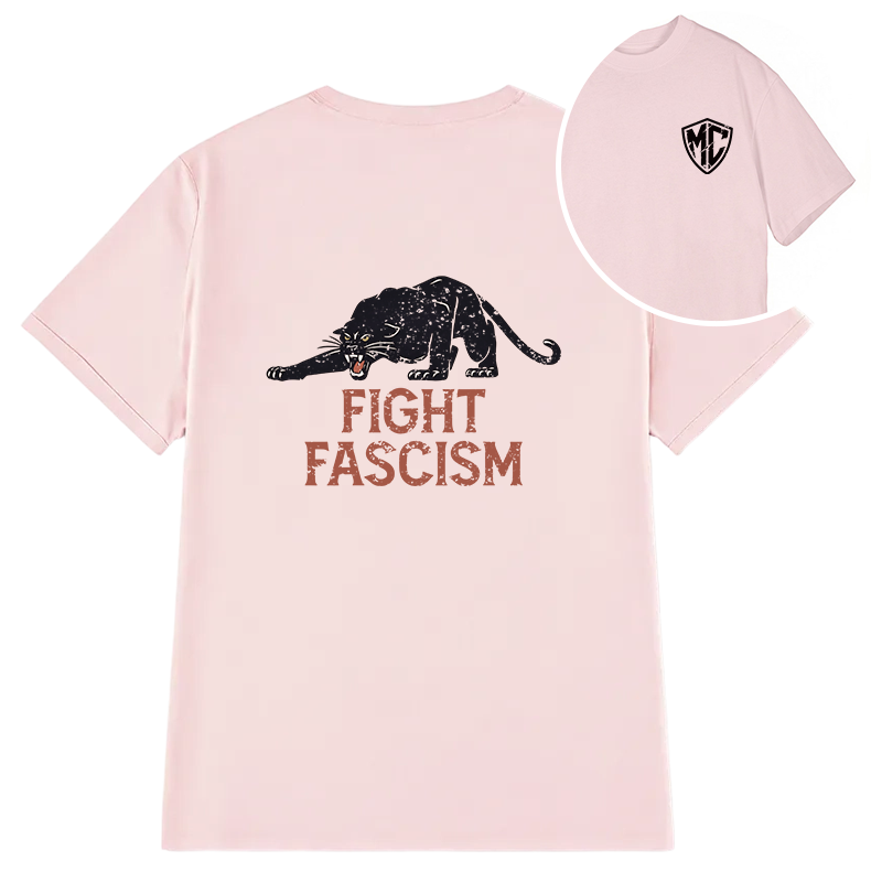 Modecanvas Fight Black Panther DTG Printing Back Classic T-Shirt