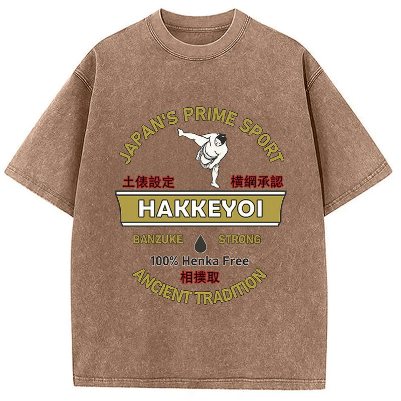 Modecanvas Sumo Japanese Vintage Washed T-Shirt