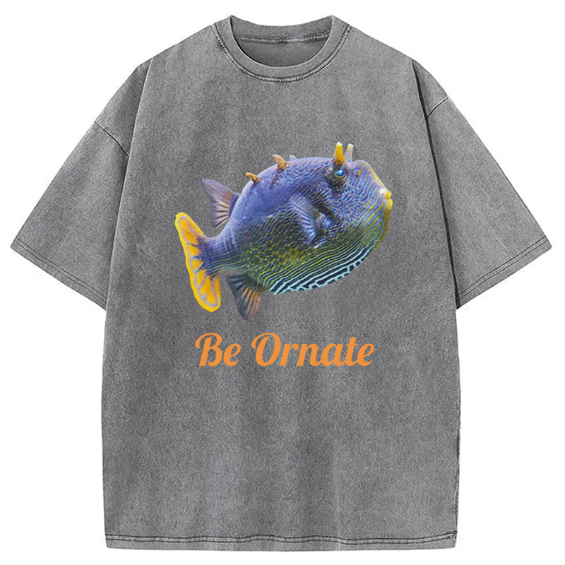 Modecanvas Be Ornate DTG Printing Washed T-Shirt