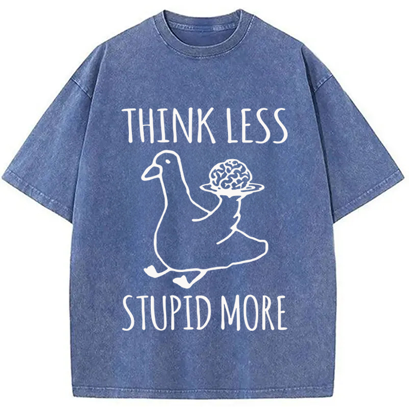 Modecanvas Foolish Goose Is Even More Foolish DTG Printing Washed T-Shirt